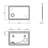 Дзеркало Qtap Aquarius 1200х800 з LED-підсвічуванням QT2178141980120W, фото 2