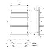Рушникосушарка водяна Laris Євромікс П7 450х700 мм 1/2", фото 6