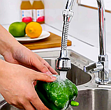 Гнучкі аератори для змішувачів, 2 режими, Розсіювач води, Насадка на кран універсальна, фото 2