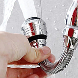 Гнучкі аератори для змішувачів, 2 режими, Розсіювач води, Насадка на кран універсальна, фото 7