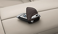 Чехол для ключа BMW со стальным зажимом, коричневый кожаный Mokka (BMW ORIGINAL) (F, G - series)