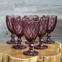 Набір вінтажних келихів Рубін 6 шт., 240 мл