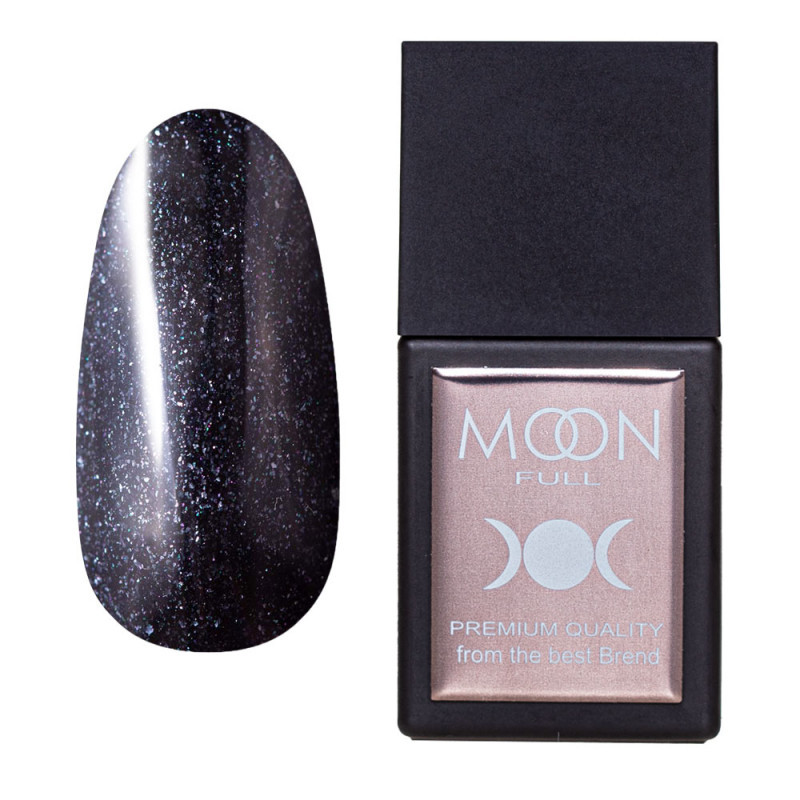 Кольорова база MOON FULL Amazing Color Base №3011 чорно-синій з дрібним шиммером, 12 мл.