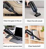 Пилосос автомобільний Car Vacuum LT-101C 9000PA, чорний, фото 4