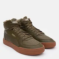 Оригинальные мужские ботинки Puma Caven Mid Wtr 42.5-43 (8.5-9) 27.5-28 см Deep Olive Team Gold-Pebble Gray