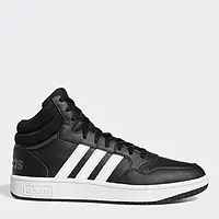 Оригінальні чоловічі черевики Adidas Hoops 3.0 Mid 43.5 (9UK) 27.5 см Cblack/Ftwwht/Gresix