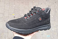 Кросівки чоловічі Nike Jordan нубук термочорні (р.41,42)