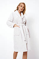 Домашний махровый женский халат ниже колена Aruelle Nicky bathrobe, Теплый стильный халат