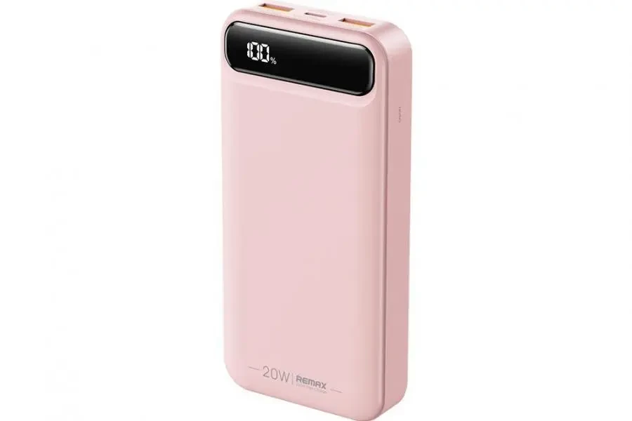 А МОЩНАЯ БАТАРЕЯ 20000 mAh Power Bank Быстрая зарядка (Pink)