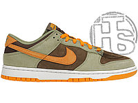 Женские кроссовки Nike Dunk Low Dusty Olive Brown Orange DH5360-300
