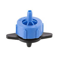 Крапельниця самокомпенсована 8л/год (робочий тиск 0,8-3,2Атм) синя