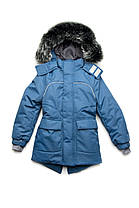 Куртка парку зимова синя (унісекс) 128