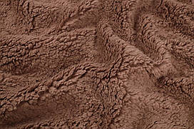 Відріз велсофту Teddy коричневий ОДНОСТОРОННІЙ 18х160 см