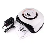 LED UV LED-льод уф лампа для манікюру педикюру нарощування нігтів для сушіння гель-лаку BLUEQUE V1 168W, фото 10