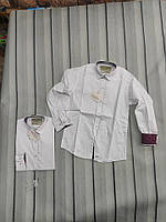 Белая стильная рубашка 128-134