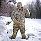 Зимовий костюм піксель куртка omni heat + штани з наколінниками ТОП продажів!, фото 3