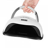 LED UV LED-льод уф лампа для манікюру педикюру нарощування нігтів для сушіння гель-лаку BLUEQUE V9 168W, фото 3