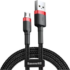 Кабель Baseus Cafule Cable USB to Micro USB 2A 3m CAMKLF-H91 Red-Black, фото 1