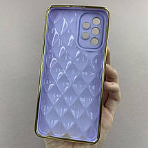 Чохол для Samsung Galaxy A32 4G (A325F) золотий чохол з ромбіками на телефон самсунг а32 4г бузковий w0u, фото 3