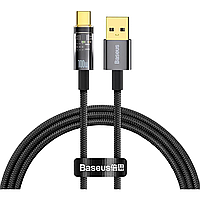 Кабель Baseus Explorer Series Auto Power-Off Cable USB to Type-C 100W 1m CATS000201 Black