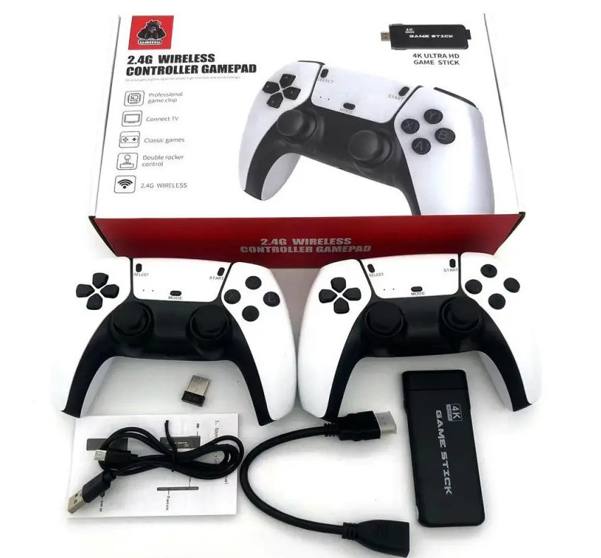 Ігрова бездротова приставка консоль 4K M8PRO 2.4G з двома джойстиками WIRELESS CONTROR GAMEPAD