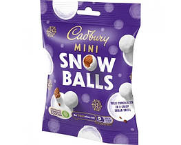 Cadbury Mini Snow balls Шоколадні цукерки в білій глазурі 80g