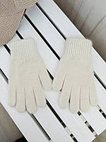 Ангоровые теплые перчатки Белый (3528)