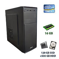 Компьютер 1stPlayer Case A2 Tower / Intel Core i7-2600 (4 (8) ядра по 3.4 - 3.8 GHz) / 16 GB DDR3 / 120 GB