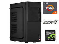 Игровой ПК 2E ALFA Black Tower NEW / AMD Ryzen 5 3600 (6 (12) ядер по 3.6 - 4.2 GHz) / 16 GB DDR4 / 500 GB SSD