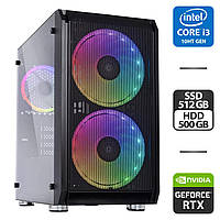 Сборка под заказ: новый игровой ПК Qube Neptune Tower / Intel Core i3-10100F (4 (8) ядра по 3.6 - 4.3 GHz) /