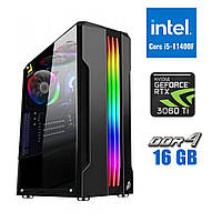 Новый игровой ПК Tower / Intel Core i5-11400F (6 (12) ядер по 2.6 - 4.4 GHz) / 16 GB DDR4 / 500 GB SSD M.2 /