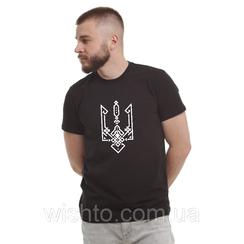 Футболка чоловiча палаючий тризуб