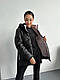 Жіноча куртка стібка з поясом стьобана зимова стьобана куртка на підкладі з капюшоном силікон 250, фото 6