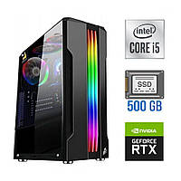 Новый игровой ПК / Intel Core i5-10400F (6 (12) ядер по 2.9 - 4.3 GHz) / 16 GB DDR4 / 500 GB SSD / nVidia