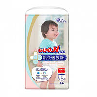 Трусики-підгузки GOO.N Plus для дітей 9-14 кг (розмір L, унісекс, 44 шт.)