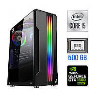 Игровой ПК Tower / Intel Core i5-10400F (6 (12) ядер по 2.9 - 4.3 GHz) / 16 GB DDR4 / 500 GB SSD / nVidia