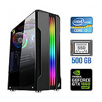 Игровой ПК Tower / Intel Core i7-2600 (4 (8) ядра по 3.4 - 3.8 GHz) / 16 GB DDR3 / 500 GB SSD / nVidia GeForce