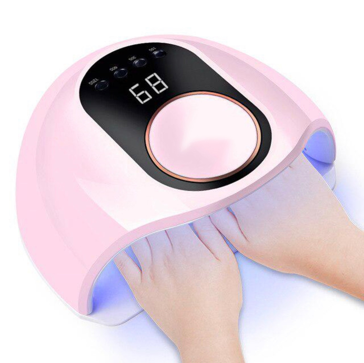 LED UV LED-льод уф лампа для манікюру педикюру нарощування нігтів для сушіння гель-лаку SML 168W рожева