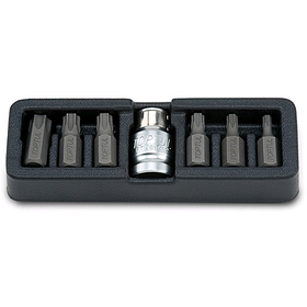 Набір біт для викрутки TORX TOPTUL 10 мм T25-T55 7ед. GAAT0705