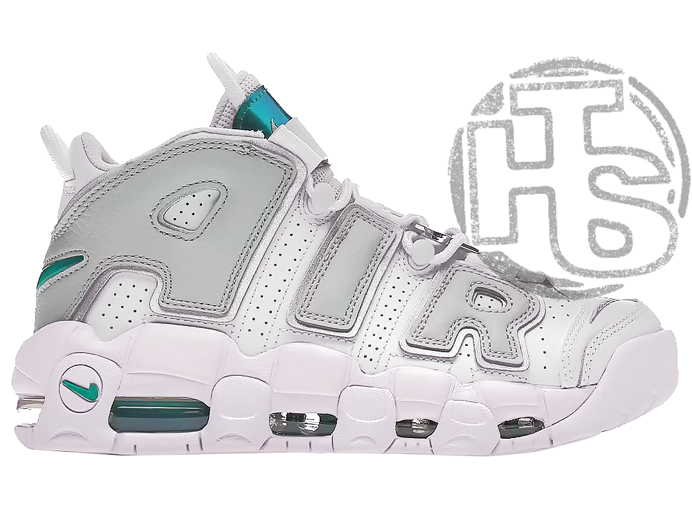 Чоловічі кросівки Nike Air More Uptempo Metallic Teal White Grey DR7854-100