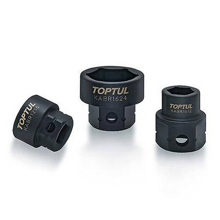 Головка ударна низькопрофільна із 6-гр. хвостовиком 1/2" 19 мм TOPTUL KABR1619, фото 1