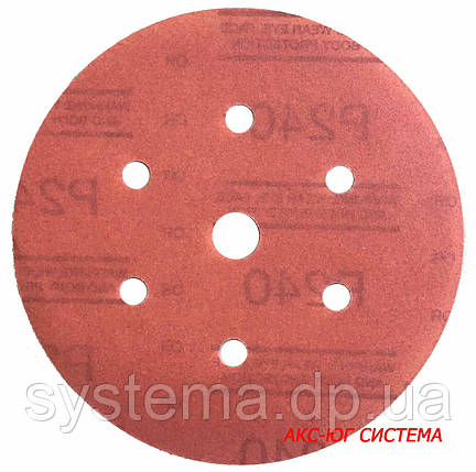 3М™ 51165 316U Hookit™ - Шліфувальний круг, 150 мм, 15 отворів, P240, фото 2