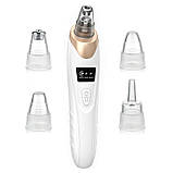 Вакуумний очисник пор/ засіб проти чорних цяток/комедонів на носі/шкірах/лбу Blackhead Remover HY9 білий, фото 2