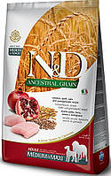 Farmina N&D Low Grain Dog Chicken & Pomegranate Adult Medium&Maxi, сухой низкозерновой корм для взрослых собак 12