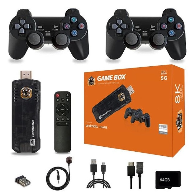Ігрова бездротова приставка консоль GAME BOX X8 8K/5G з двома джойстиками