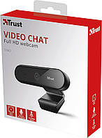Универсальная веб-камера Trust 23637 Tyro Full HD со встроенным микрофоном и штативом