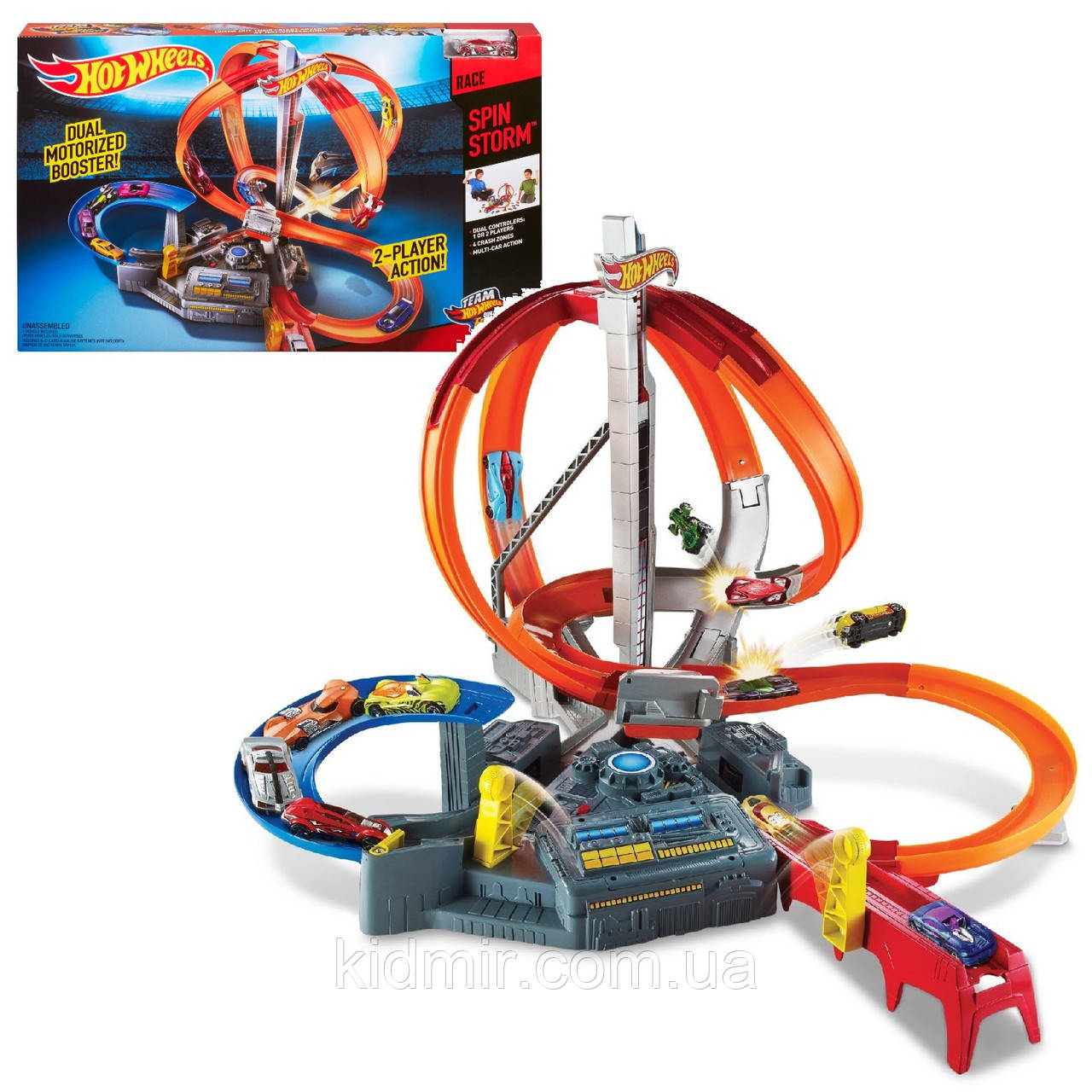 Hot Wheels Spin Storm CDL45 Хот Вілс автотрек Запаморочливі Віражі, фото 1