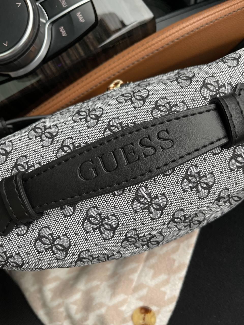 Женская стильная стильная сумка Гесс серая Guess Gray искуственная кожа - фото 6 - id-p2011334966