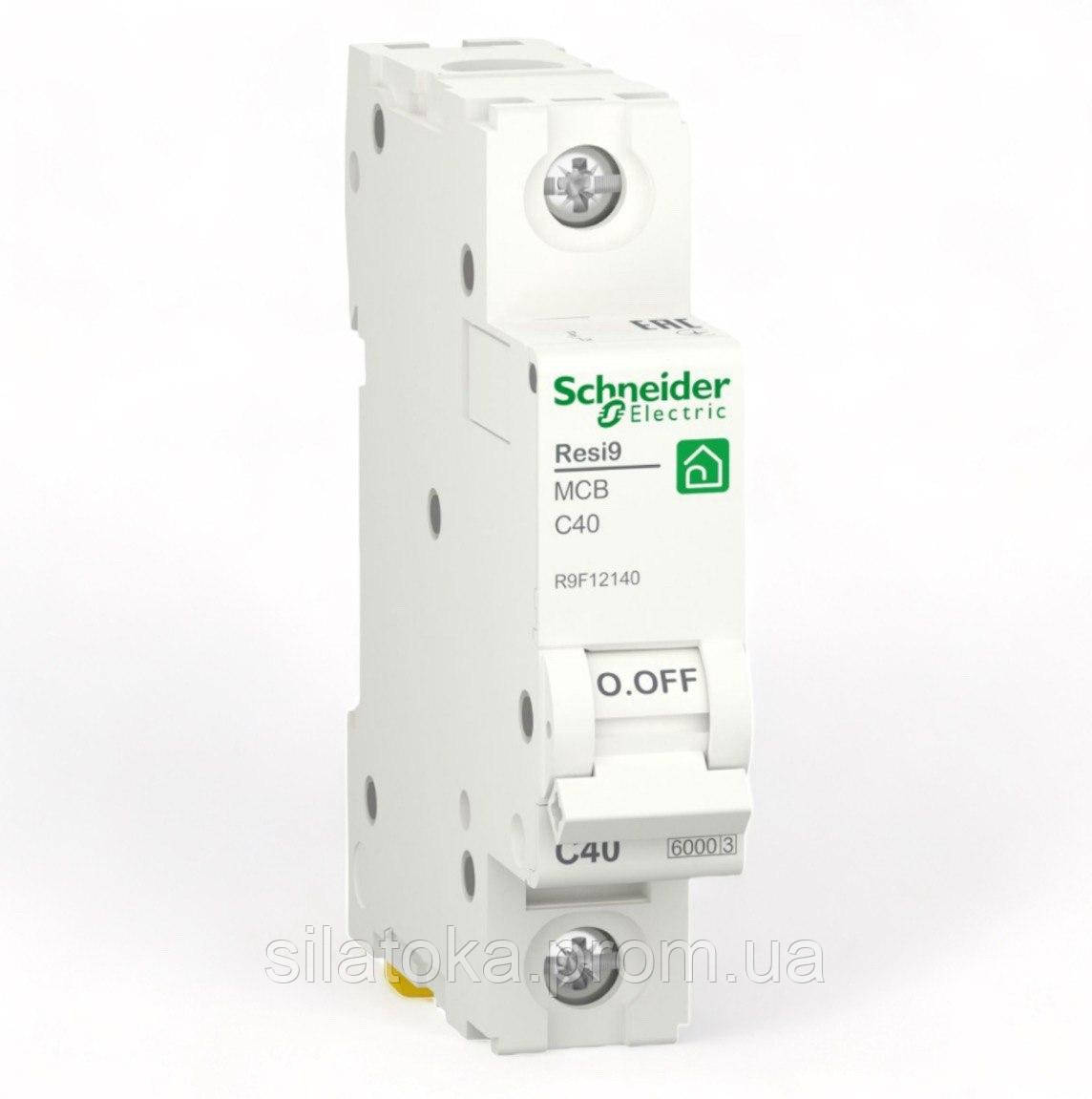 Автоматичний вимикач RESI9 Schneider Electric 32А 1П З 6кА