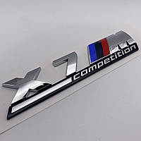 Эмблема (логотип) M Power BMW шильдик на багажник БМВ M x7 m competition